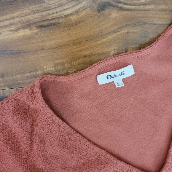 Madewell Texture and thread collection Tie-Front Top - Picture 3 of 9